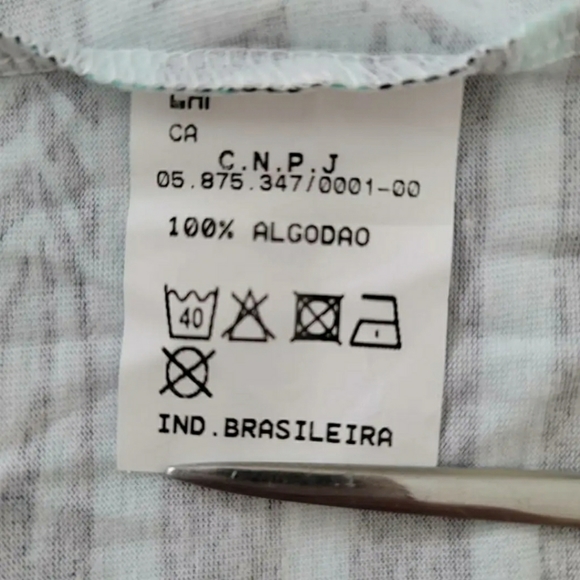 Laf Mens Polo Listrada Golf Shirt Green Tropical Short Sleeve Palm Leaves 39 New - Picture 8 of 10